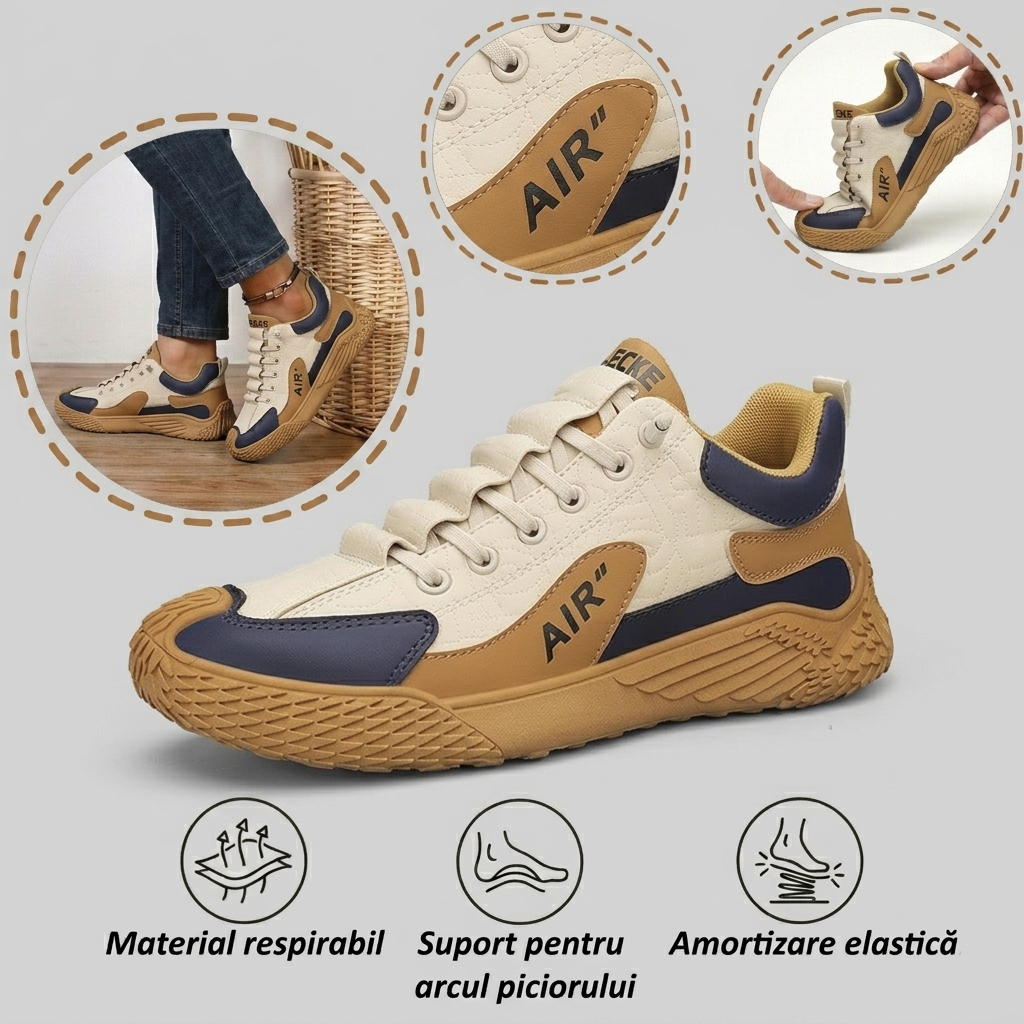 【🎁 Reducere de 70% astăzi - nu o ratați】 Pantofi ortopedici cu design ergonomic - piele de calitate + cusut manual 👞