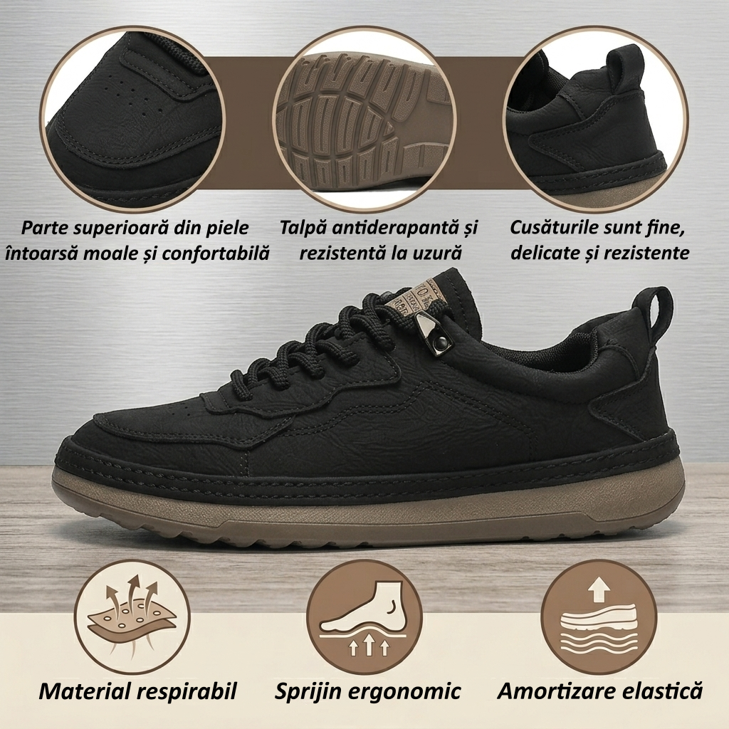 【⏰Oferta specială de astăzi: 70% reducere - Nu ratați!】Pantofi ergonomici din piele pentru drumeții ✅️Rezolvă cu ușurință problemele de durere la picioare - Impermeabili și antiderapanți💧