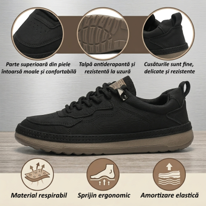 【⏰Oferta specială de astăzi: 70% reducere - Nu ratați!】Pantofi ergonomici din piele pentru drumeții ✅️Rezolvă cu ușurință problemele de durere la picioare - Impermeabili și antiderapanți💧