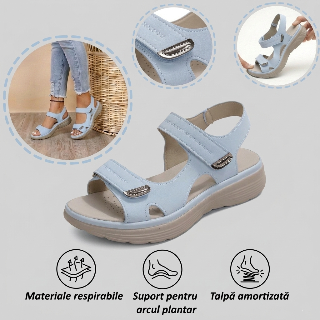 ⏰Ultima zi cu reducere de 70% - Nu rata ocazia!✅️Sandale confortabile cu suport pentru bolta plantară - Design ergonomic