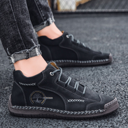 [⏰Astăzi reducere 50% - Nu ratați] Pantofi ortopedici cu design ergonomic - Piele premium + cusuți manual 👞