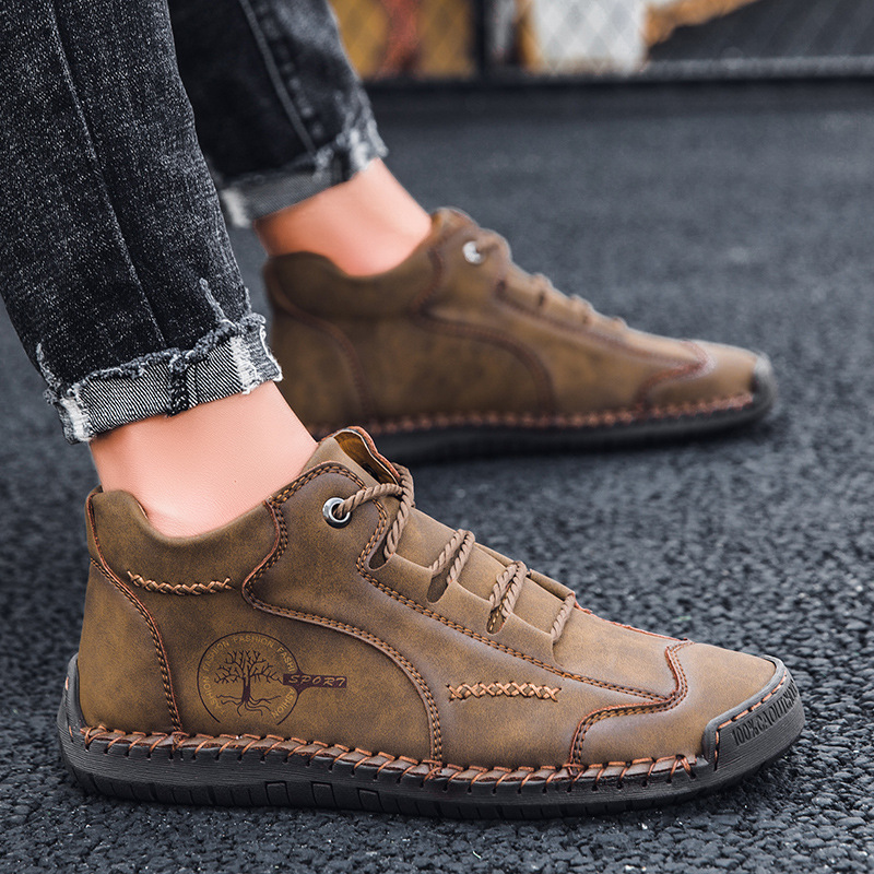 [⏰Astăzi reducere 50% - Nu ratați] Pantofi ortopedici cu design ergonomic - Piele premium + cusuți manual 👞