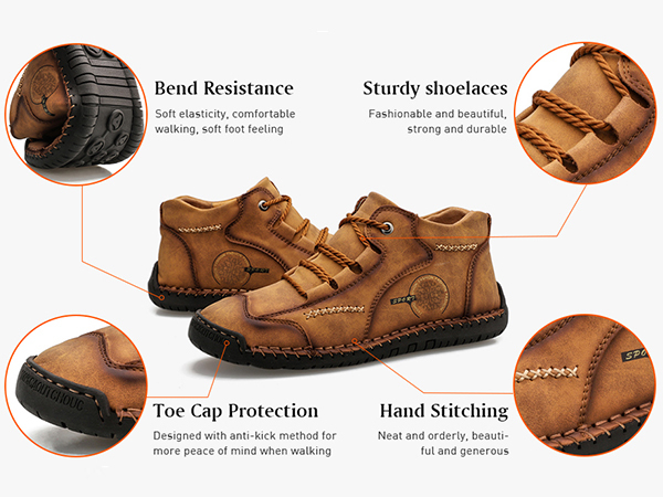 [⏰Timp limitat 50% reducere - de neratat] Pantofi ortopedici cu design ergonomic - piele de inalta calitate + cusaturi de mana 👞