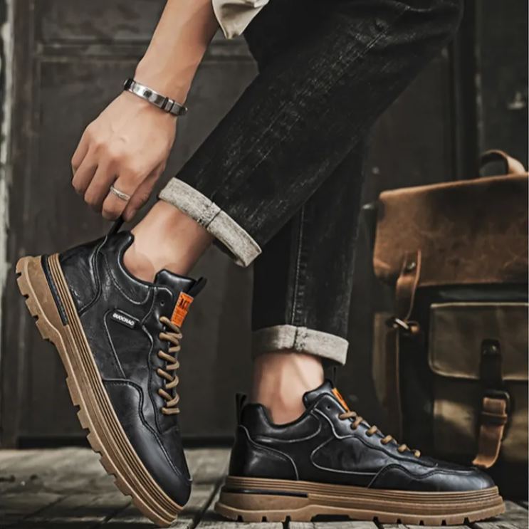 [⏰Timp limitat 50% reducere - de neratat] Pantofi ortopedici cu design ergonomic - piele de inalta calitate + cusaturi de mana 👞