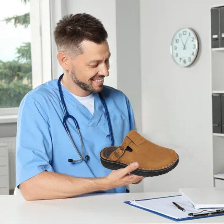 [🎁Ultima zi 50% reducere – nu-l ratați] Pantofi ortopedici cu design ergonomic – piele premium + cusătură manuală 👞