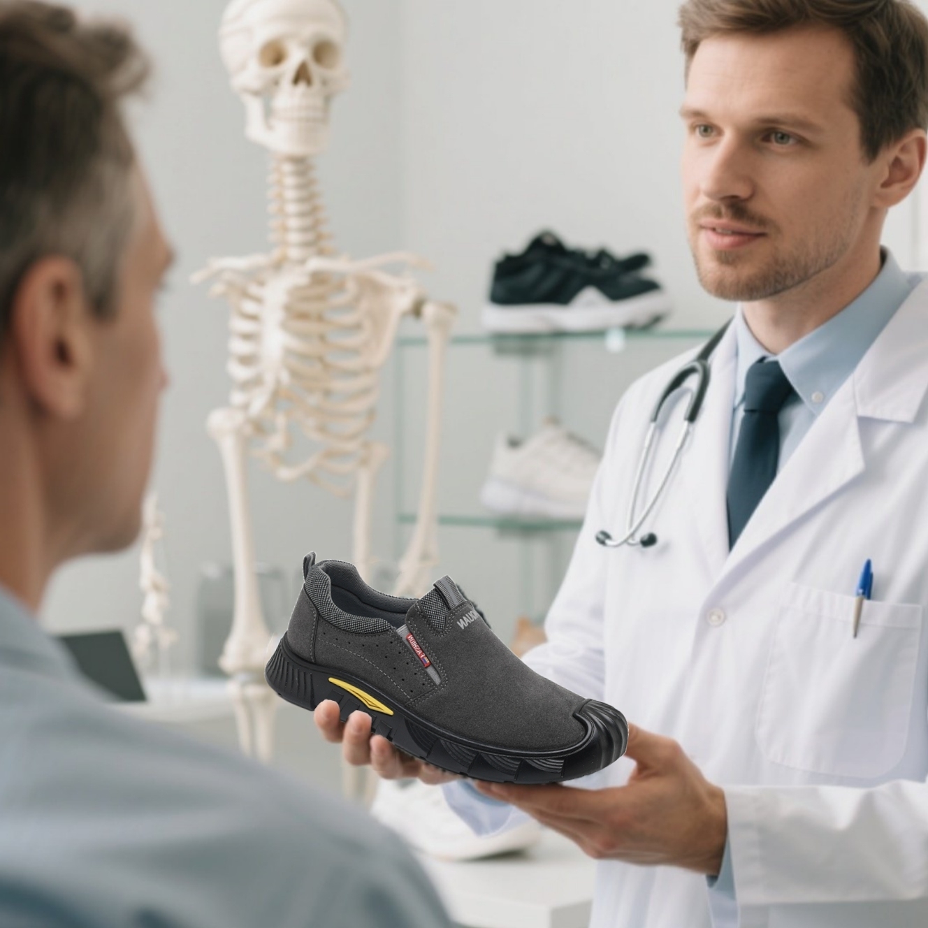 【🎁 Reducere de 50% astăzi - nu o ratați】 Pantofi ortopedici cu design ergonomic - piele de calitate + cusut manual 👞