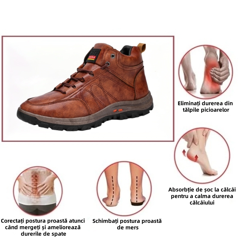 【🔥50% reducere astăzi - nu-l ratați】 Pantofi ortopedici cu design ergonomic - piele de înaltă calitate + cusături manual 👞