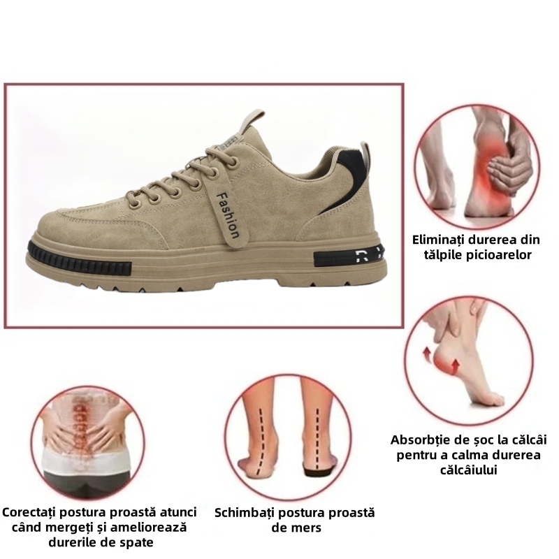 【🔥50% reducere astăzi - nu-l ratați】 Pantofi ortopedici cu design ergonomic - piele de înaltă calitate + cusături manual 👞