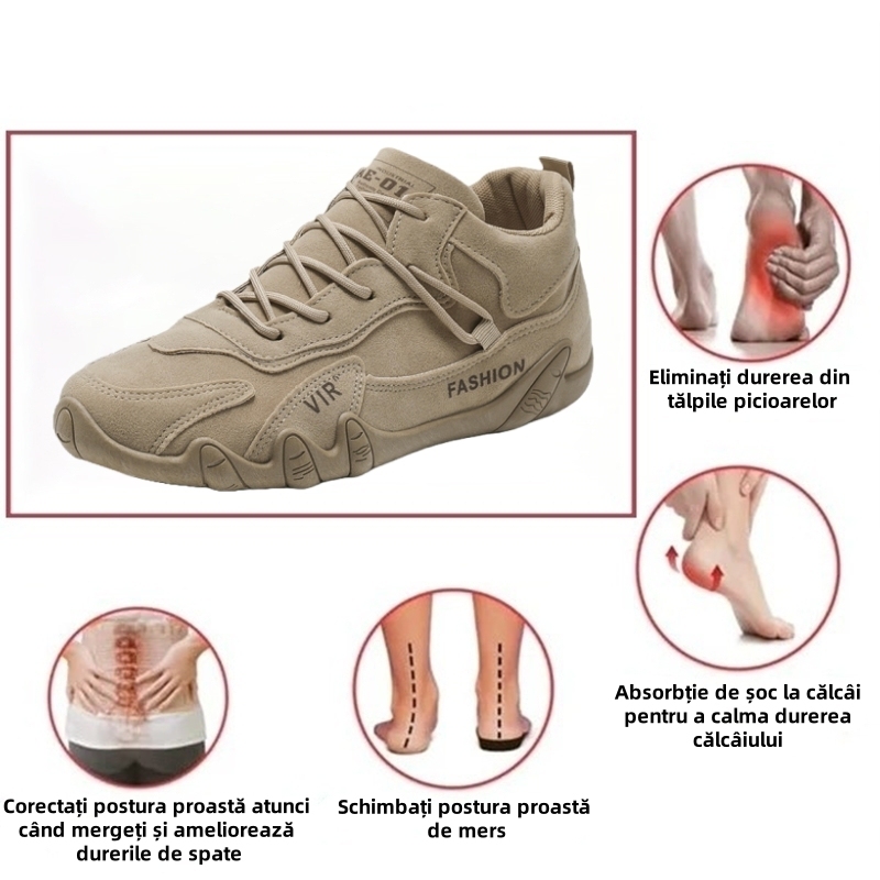 [⏰Timp limitat 50% reducere - de neratat] Pantofi ortopedici cu design ergonomic - piele de inalta calitate + cusaturi de mana 👞