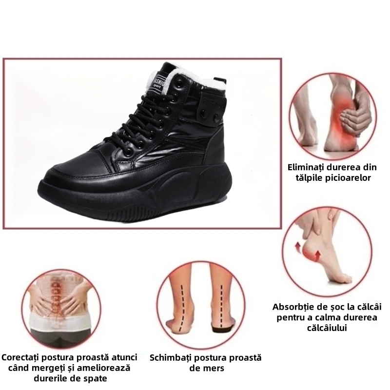 (🔥50% reducere astăzi - nu ratați această oportunitate) ⏰ - Pantof confortabil de iarnă căptușit cu fleece moale (suport pentru arc - facilitează mersul)