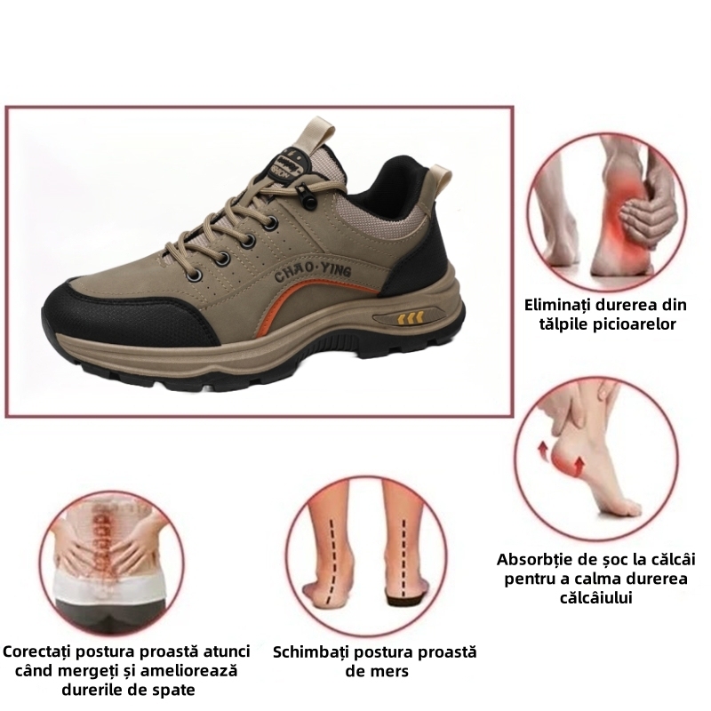[⏰Timp limitat 50% reducere - de neratat] Pantofi ortopedici cu design ergonomic - piele de inalta calitate + cusaturi de mana 👞
