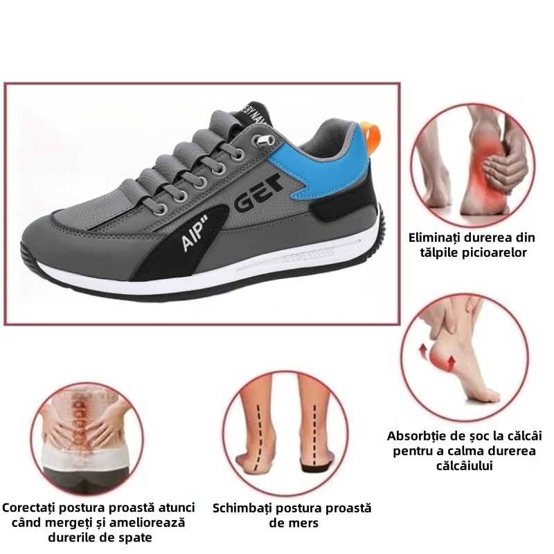 【🎁 Reducere de 50% astăzi - nu o ratați】 Pantofi ortopedici cu design ergonomic - piele de calitate + cusut manual 👞