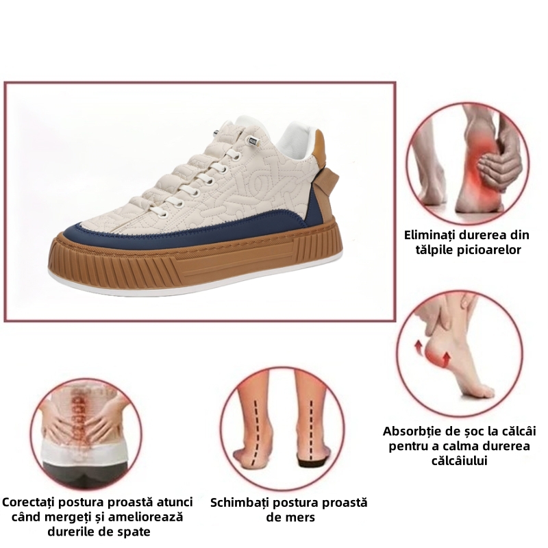 [🎁Ultima zi 50% reducere – nu-l ratați] Pantofi ortopedici cu design ergonomic – piele premium + cusătură manuală 👞