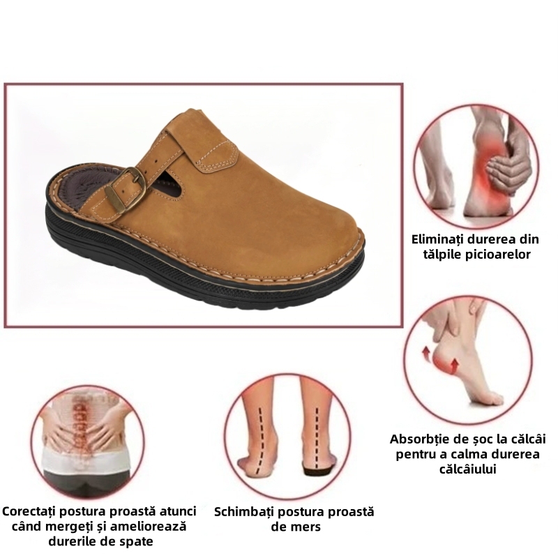 [🎁Ultima zi 50% reducere – nu-l ratați] Pantofi ortopedici cu design ergonomic – piele premium + cusătură manuală 👞
