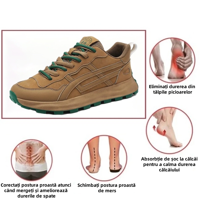 [⏰Timp limitat 50% reducere - de neratat] Pantofi ortopedici cu design ergonomic - piele de inalta calitate + cusaturi de mana 👞