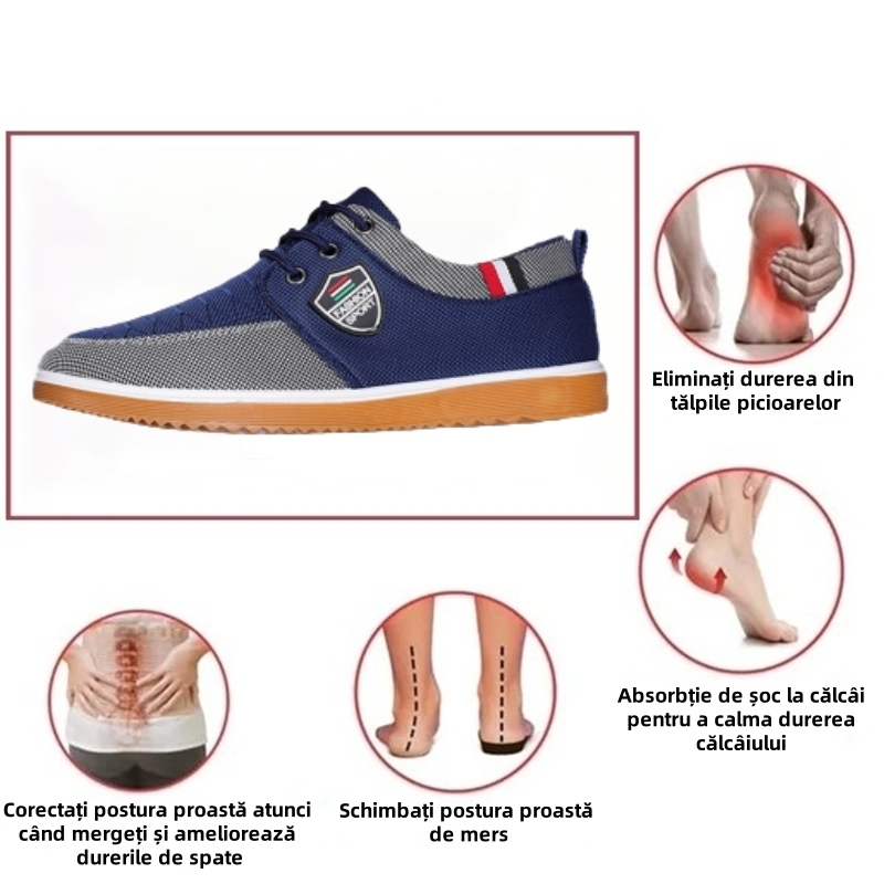 🔥 Durată limitată 50% reducere (ultima zi) - ⏰ Pantofi comozi din pânză - Ameliorează durerile de picioare și spate - Design ergonomic