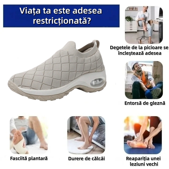 【❗️Oferta specială de astăzi - 50% reducere - Nu ratați】Încălțăminte sport ergonomică recent îmbunătățită - ✅️Corectează postura de mers - Confortabilă, impermeabilă, antiderapantă și absorbantă de șocuri👞