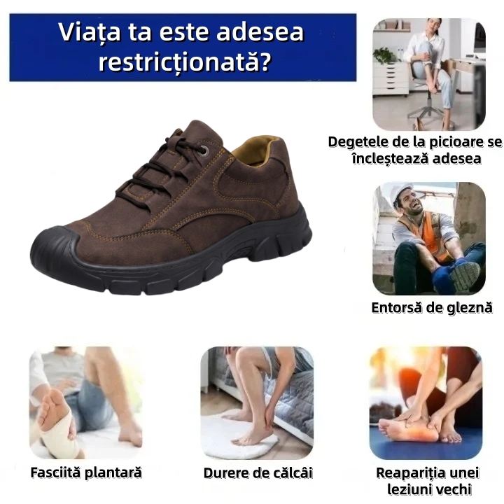 🔷70% reducere astăzi - Nu ratați! ⬛Pantofi ortopedici din piele întoarsă recent concepuți, moi, confortabili, impermeabili și antiderapanți🦶Ameliorează durerile de picioare
