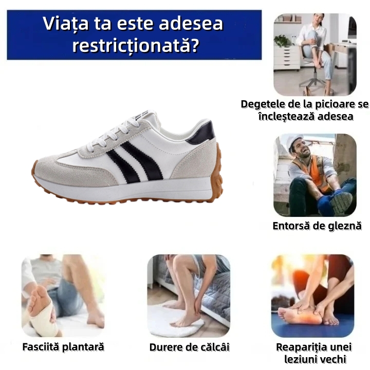 ⏰Ultima zi! Reducere 70% - Nu rata ocazia! ✅️Încălțăminte confortabilă pentru femei cu suport pentru bolta plantară - design ergonomic