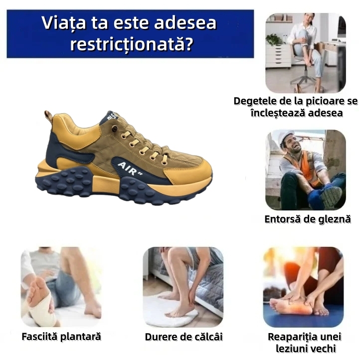 [⏰50% reducere astăzi - nu ratați] Ghete de drumeție ergonomice - ✅️Corectează stilul de mers - Piele italiană selectată