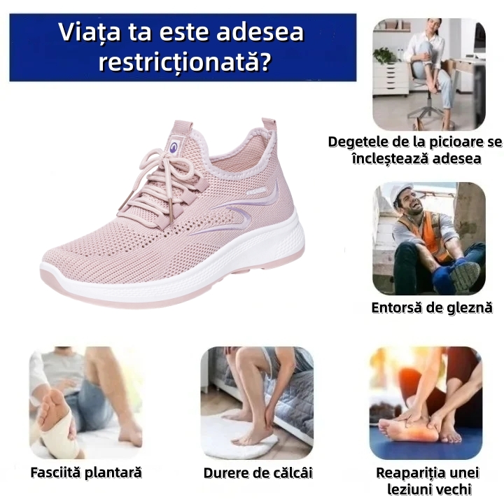 ⏰Ultima zi! Reducere 70% - Nu rata ocazia! ✅️Încălțăminte de damă confortabilă și respirabilă, cu suport pentru bolta plantară - design ergonomic.
