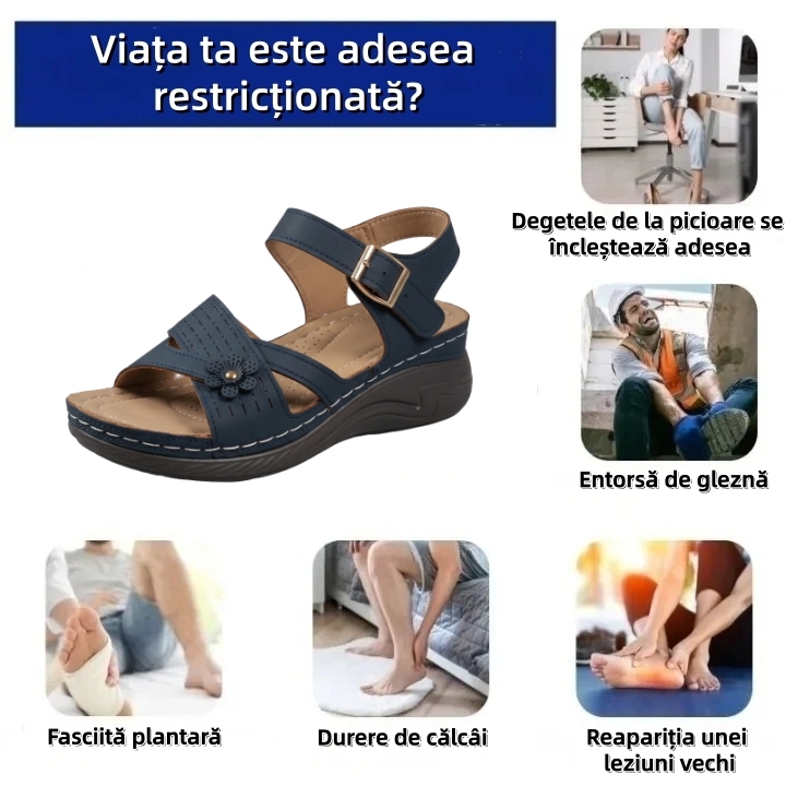 ⏰Ultima zi cu reducere de 70% - Nu rata ocazia!✅️Sandale confortabile cu suport pentru bolta plantară - Design ergonomic