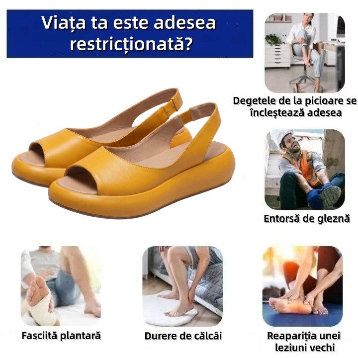 ⏰Ultima zi cu reducere de 70% - Nu rata ocazia!✅️Sandale confortabile cu suport pentru bolta plantară - Design ergonomic