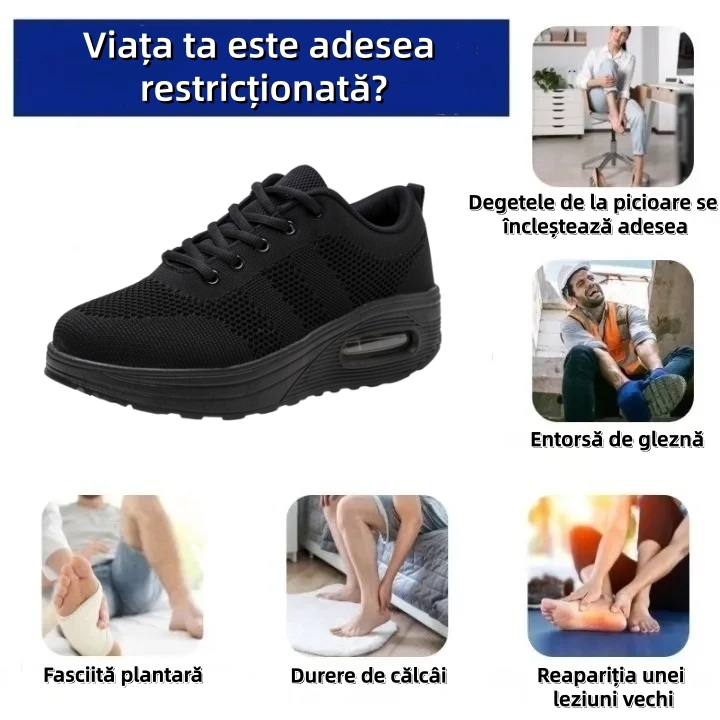 ⏰Ultima zi! Reducere 70% - Nu rata ocazia! ✅️Încălțăminte confortabilă pentru femei cu suport pentru bolta plantară - design ergonomic