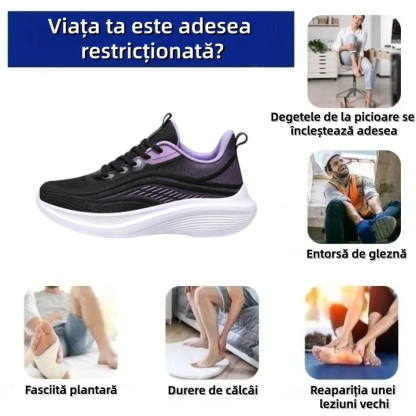 ⏰Ultima zi! Reducere 30% - Nu rata ocazia! ✅️Încălțăminte confortabilă pentru femei cu suport pentru bolta plantară - design ergonomic