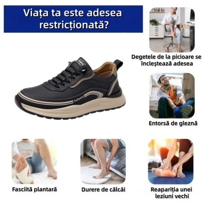 🎄Ofertă specială de Crăciun pentru o perioadă limitată: Reducere de 70% - Nu ratați! Pantofi ortopedici îmbunătățiți pentru bărbați 👞 Impermeabili și antiderapanți. ✅ Ameliorează eficient durerile de picioare.