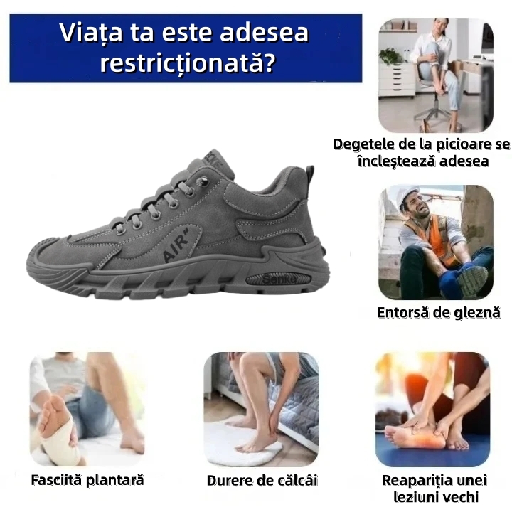 【🎄Reducere de Crăciun 70% - Nu ratați】Ghete de drumeție ergonomice - ✅️Corectează postura de mers - Impermeabile și antiderapante👞Fabricate din piele italiană selectată