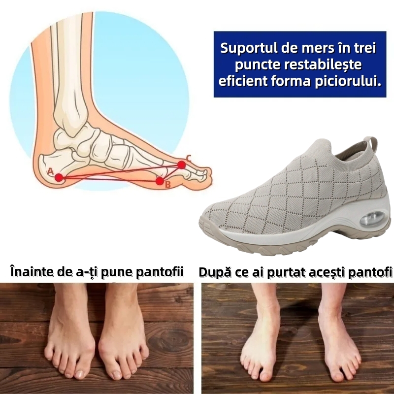 【❗️Oferta specială de astăzi - 50% reducere - Nu ratați】Încălțăminte sport ergonomică recent îmbunătățită - ✅️Corectează postura de mers - Confortabilă, impermeabilă, antiderapantă și absorbantă de șocuri👞