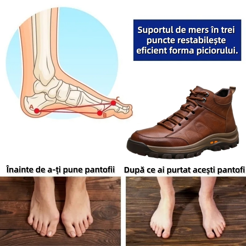 【⏰Oferta specială de astăzi: 70% reducere - Nu ratați】🐂 Pantofi din piele cu design ergonomic, recent îmbunătățiți - ✅️Corectează postura la mers - Impermeabili și antiderapanți 👞Piele italiană selectată