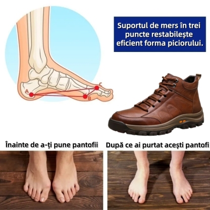 【⏰Oferta specială de astăzi: 70% reducere - Nu ratați】🐂 Pantofi din piele cu design ergonomic, recent îmbunătățiți - ✅️Corectează postura la mers - Impermeabili și antiderapanți 👞Piele italiană selectată