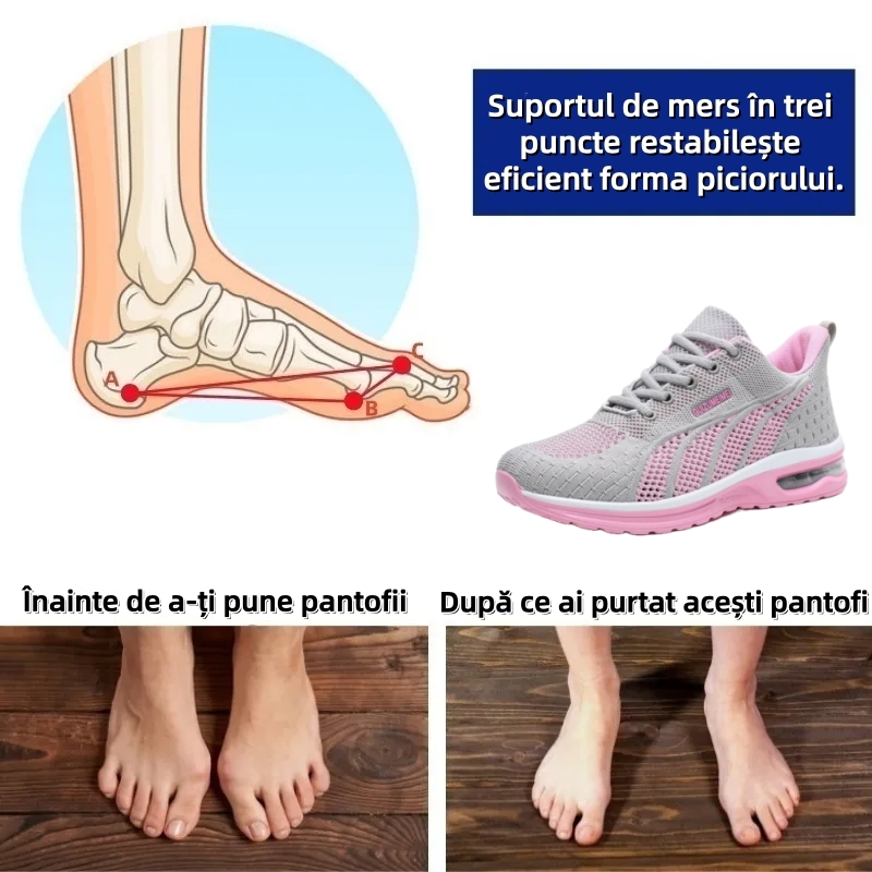 【🎁Ultima zi pentru o reducere de 70%, nu ratați!】Încălțăminte ortopedică ergonomică cu suport pentru arcul plantar✅️, care face mersul fără durere👞