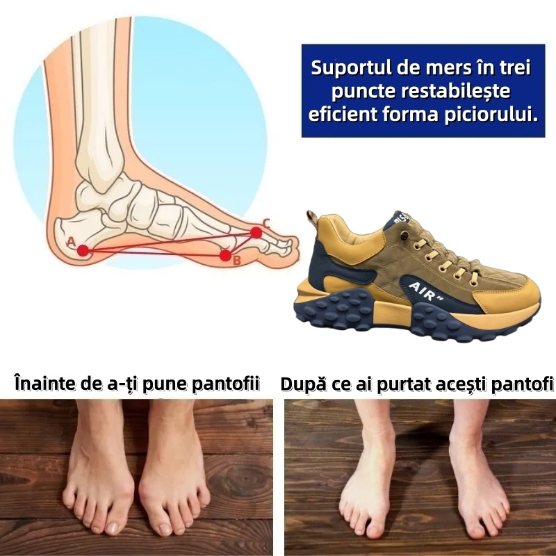 [⏰50% reducere astăzi - nu ratați] Ghete de drumeție ergonomice - ✅️Corectează stilul de mers - Piele italiană selectată