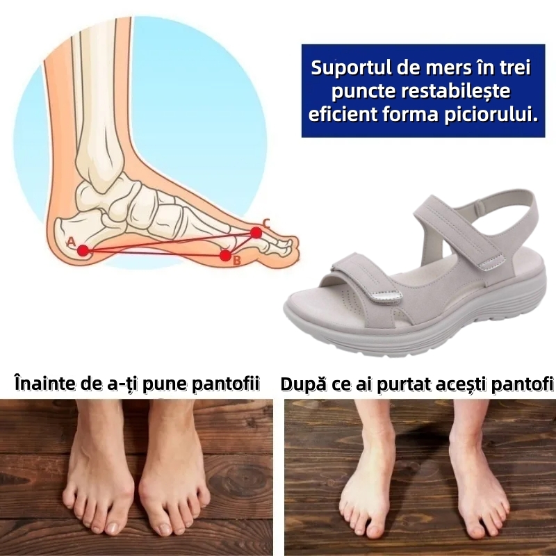 ⏰Ultima zi cu reducere de 70% - Nu rata ocazia!✅️Sandale confortabile cu suport pentru bolta plantară - Design ergonomic