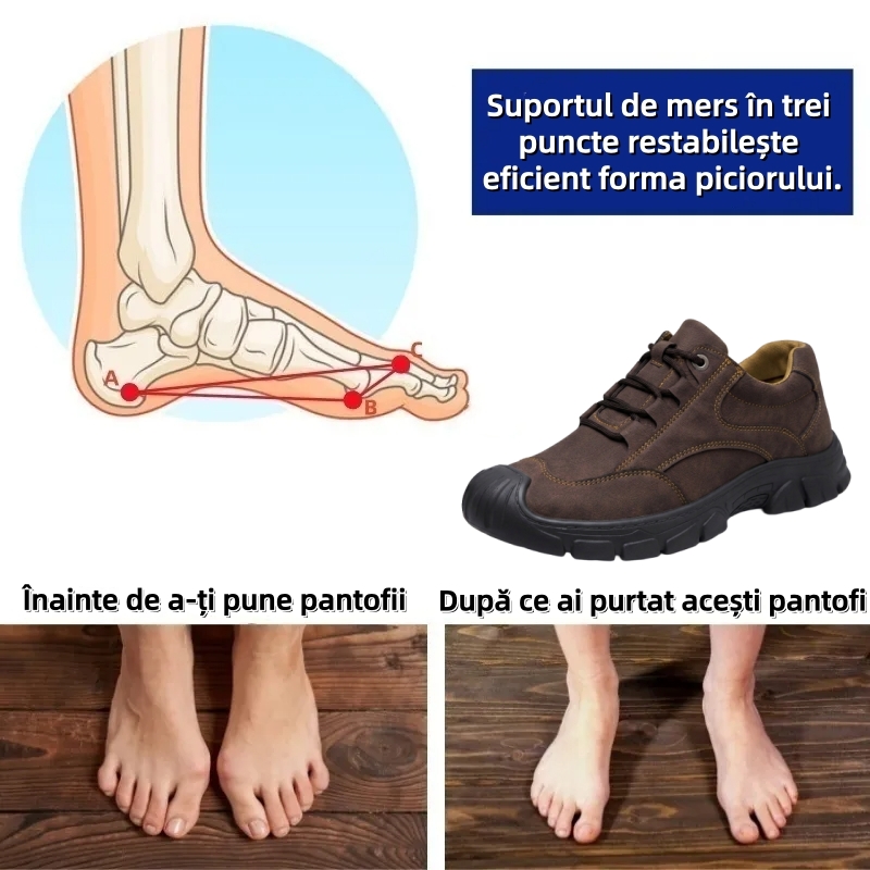 🔷70% reducere astăzi - Nu ratați! ⬛Pantofi ortopedici din piele întoarsă recent concepuți, moi, confortabili, impermeabili și antiderapanți🦶Ameliorează durerile de picioare
