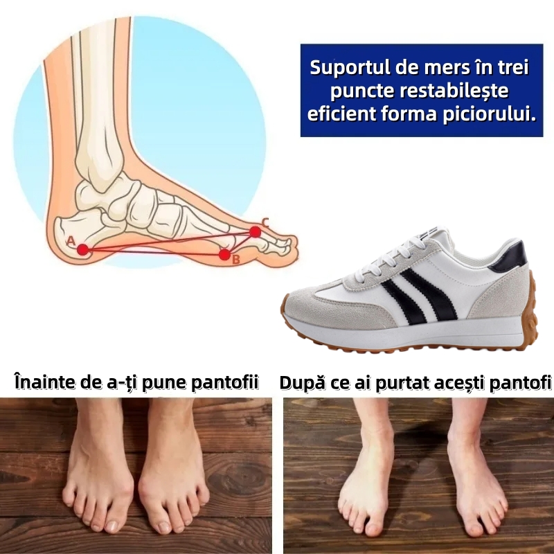 ⏰Ultima zi! Reducere 70% - Nu rata ocazia! ✅️Încălțăminte confortabilă pentru femei cu suport pentru bolta plantară - design ergonomic