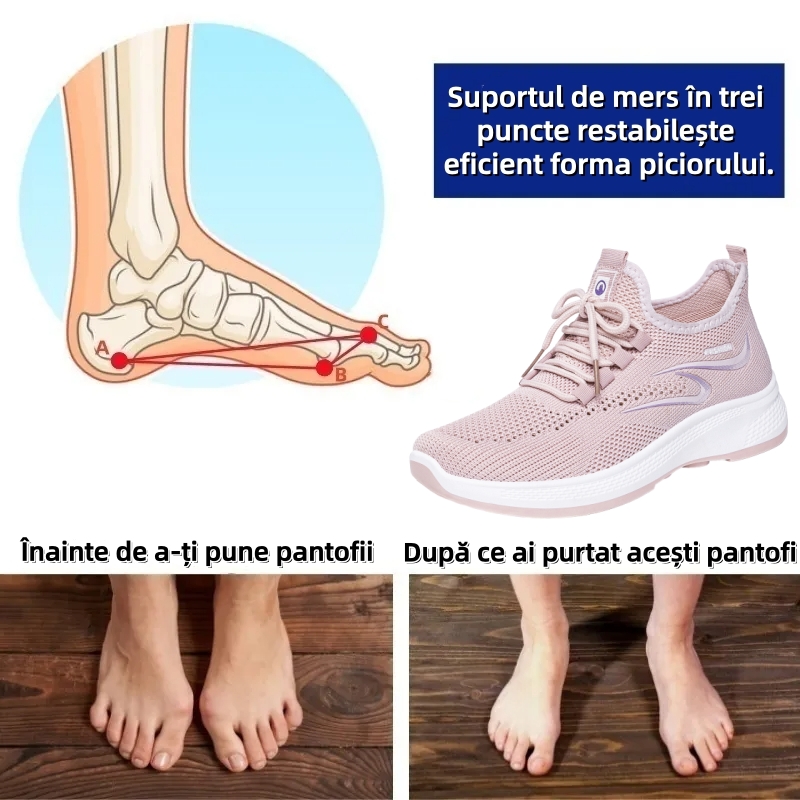 ⏰Ultima zi! Reducere 70% - Nu rata ocazia! ✅️Încălțăminte de damă confortabilă și respirabilă, cu suport pentru bolta plantară - design ergonomic.