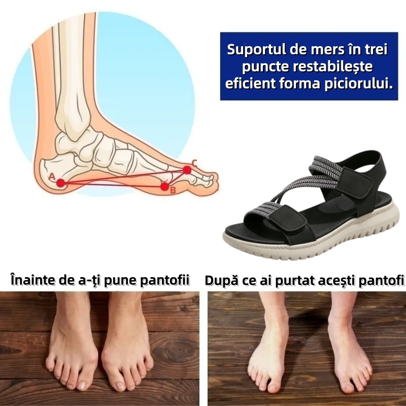 ⏰Ultima zi cu reducere de 70% - Nu rata ocazia!✅️Sandale confortabile cu suport pentru bolta plantară - Design ergonomic