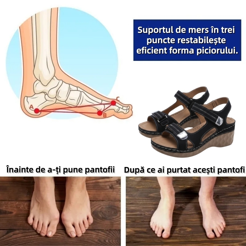 ⏰Ultima zi cu reducere de 70% - Nu rata ocazia!✅️Sandale confortabile cu suport pentru bolta plantară - Design ergonomic