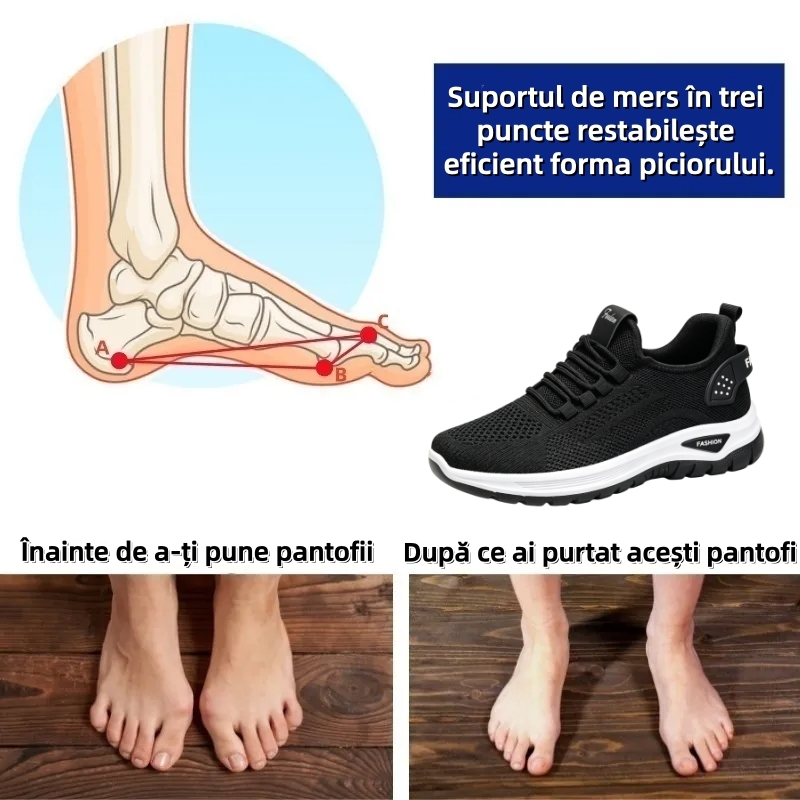 ⏰Ultima zi! Reducere 70% - Nu rata ocazia! ✅️Încălțăminte confortabilă pentru femei cu suport pentru bolta plantară - design ergonomic