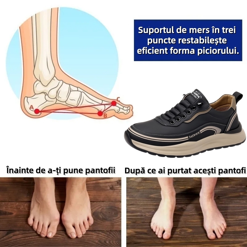🎄Ofertă specială de Crăciun pentru o perioadă limitată: Reducere de 70% - Nu ratați! Pantofi ortopedici îmbunătățiți pentru bărbați 👞 Impermeabili și antiderapanți. ✅ Ameliorează eficient durerile de picioare.