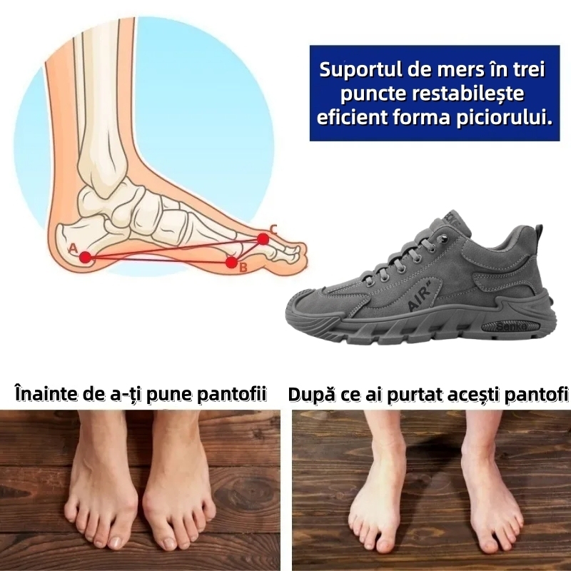 【🎄Reducere de Crăciun 70% - Nu ratați】Ghete de drumeție ergonomice - ✅️Corectează postura de mers - Impermeabile și antiderapante👞Fabricate din piele italiană selectată