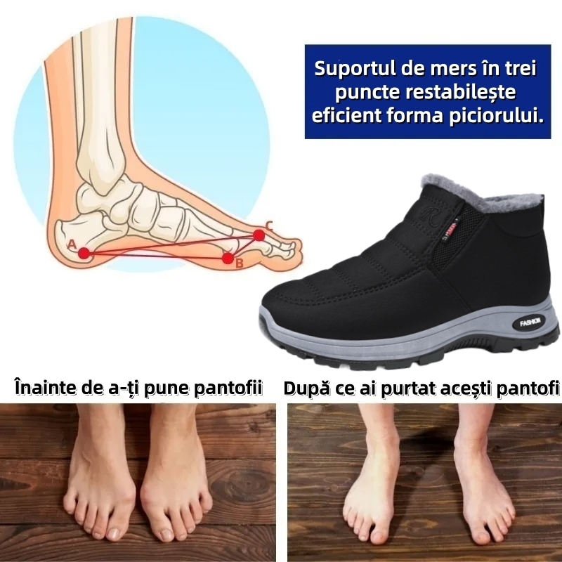 【❗️Ofertă specială de sfârșit de an - 70% reducere - Nu ratați】Ghete ergonomice din lână - ✅️Corectează postura la mers - Calde și rezistente, impermeabile și antiderapante👞