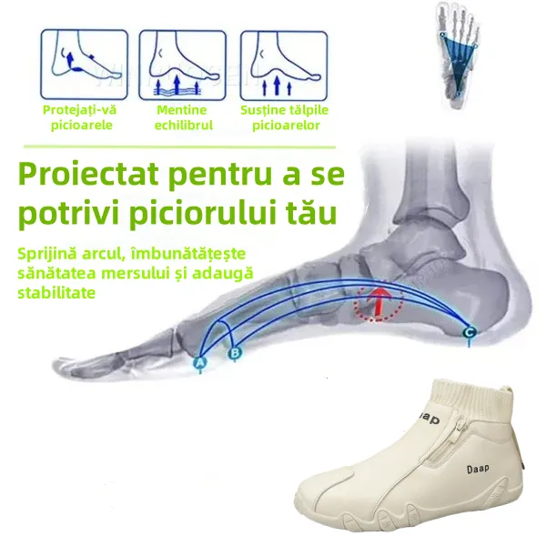 【🔥50% reducere astăzi - nu-l ratați】 Pantofi ortopedici cu design ergonomic - piele de înaltă calitate + cusături manual 👞