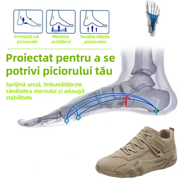 [⏰Timp limitat 50% reducere - de neratat] Pantofi ortopedici cu design ergonomic - piele de inalta calitate + cusaturi de mana 👞