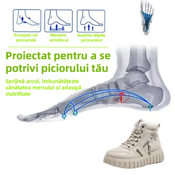 (🔥50% reducere astăzi - nu ratați această oportunitate) ⏰ - Martins căptușiți cu lână moale și confortabilă (suport pentru arc - facilitează mersul)