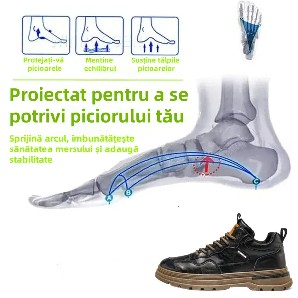 [⏰Timp limitat 50% reducere - de neratat] Pantofi ortopedici cu design ergonomic - piele de inalta calitate + cusaturi de mana 👞